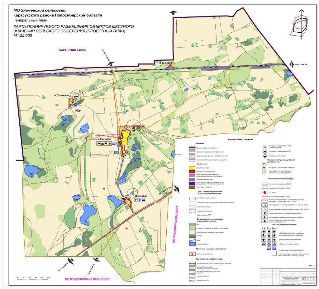 Генеральный план барышевского сельсовета новосибирского района